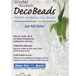 Deco Beads - retail packet - Clear