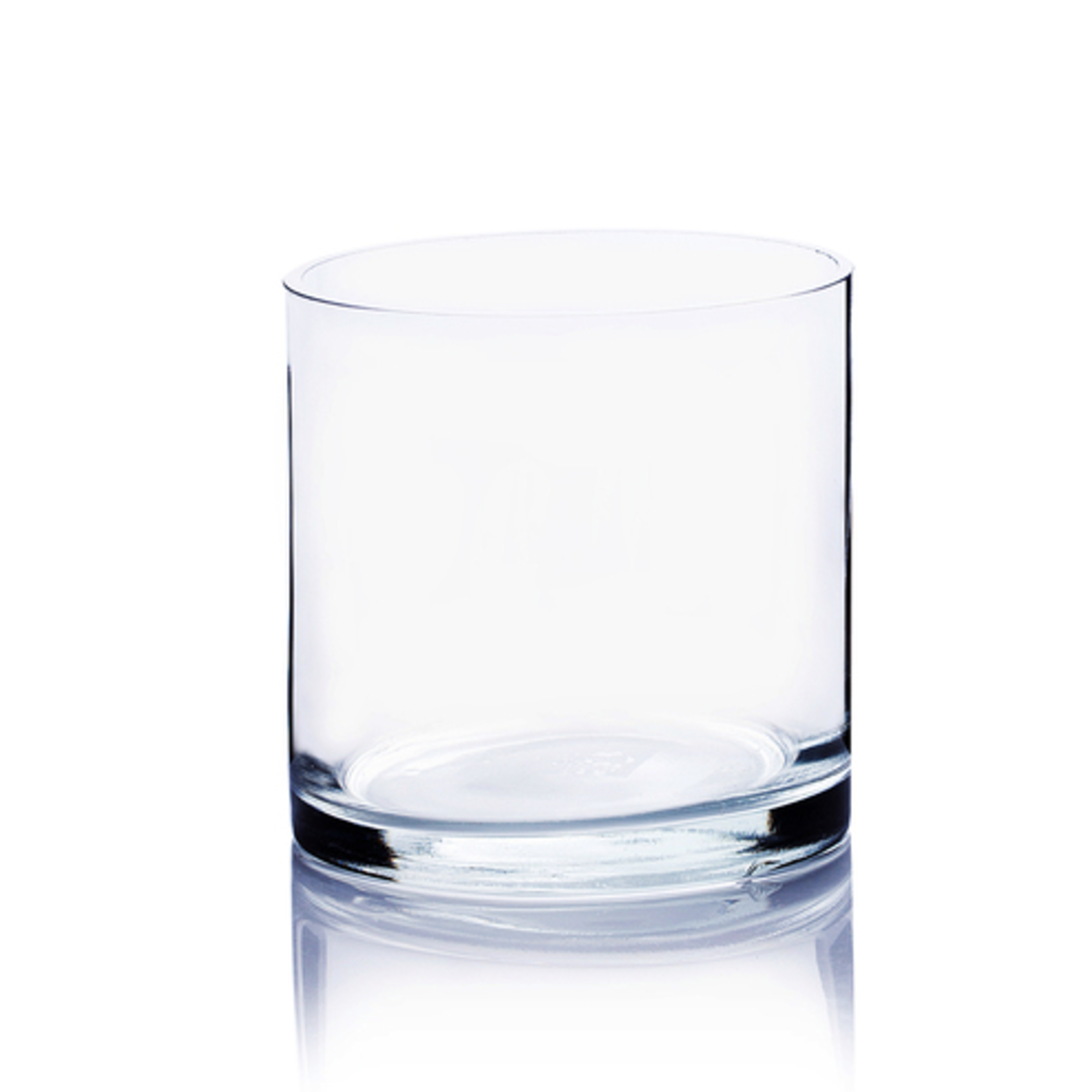 4"h x 4"d CLEAR GLASS CYLINDER VASE