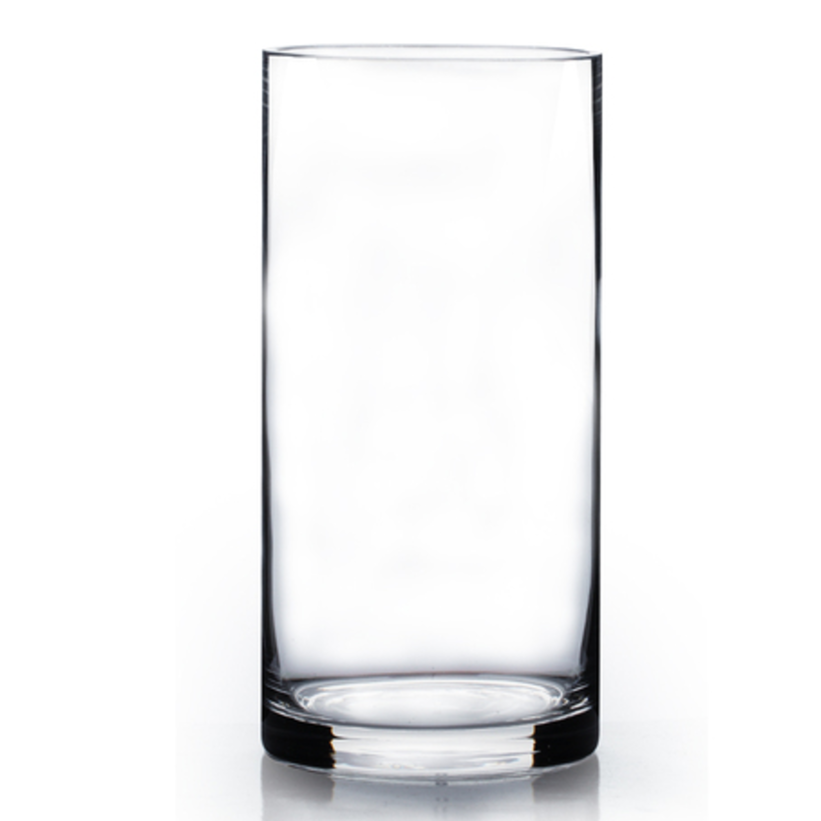 10"H X 4"D CLEAR GLASS CYLINDER VASE