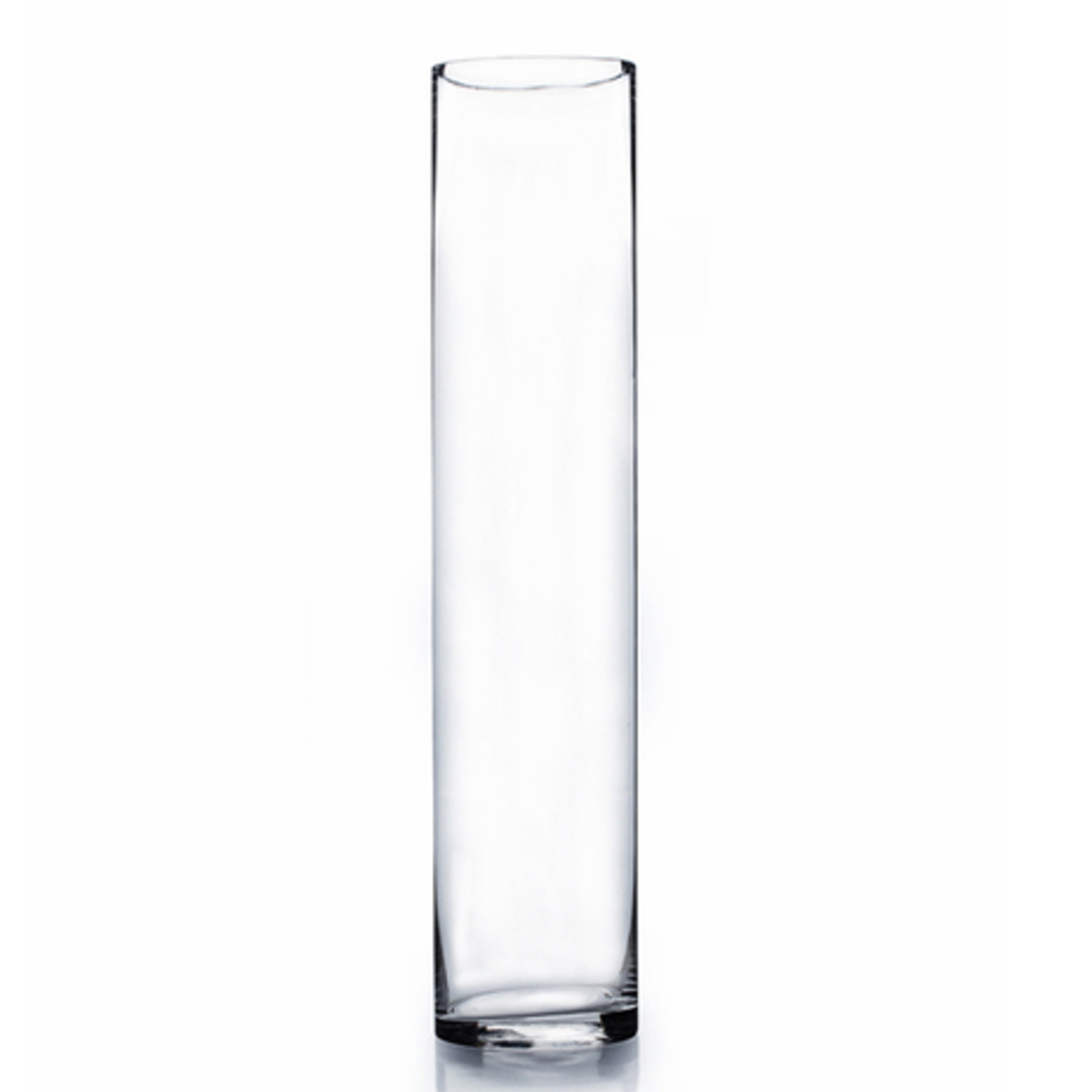 18"H X 4" CLEAR GLASS CYLINDER VASE