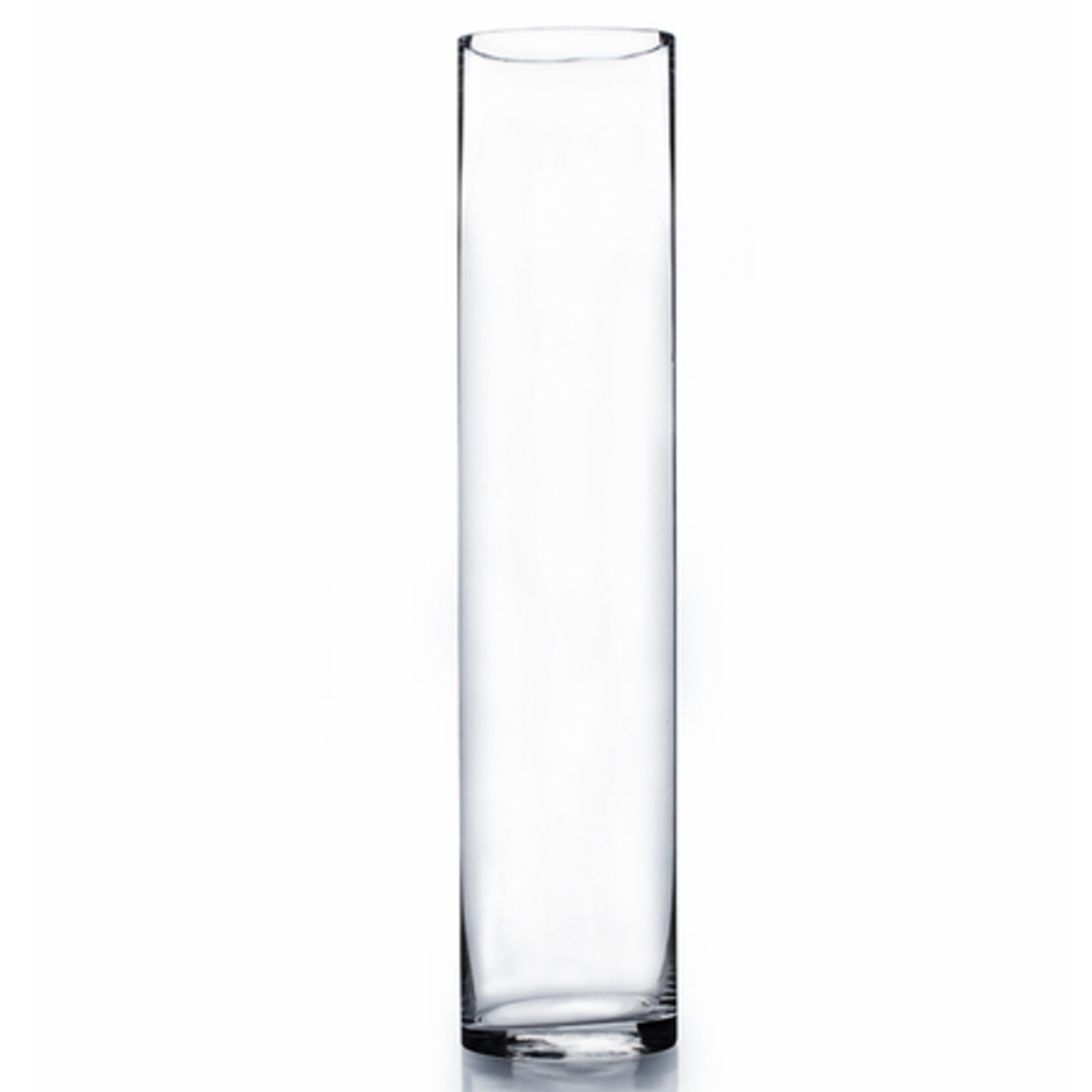 20"H X 4"D CLEAR GLASS CYLINDER VASE