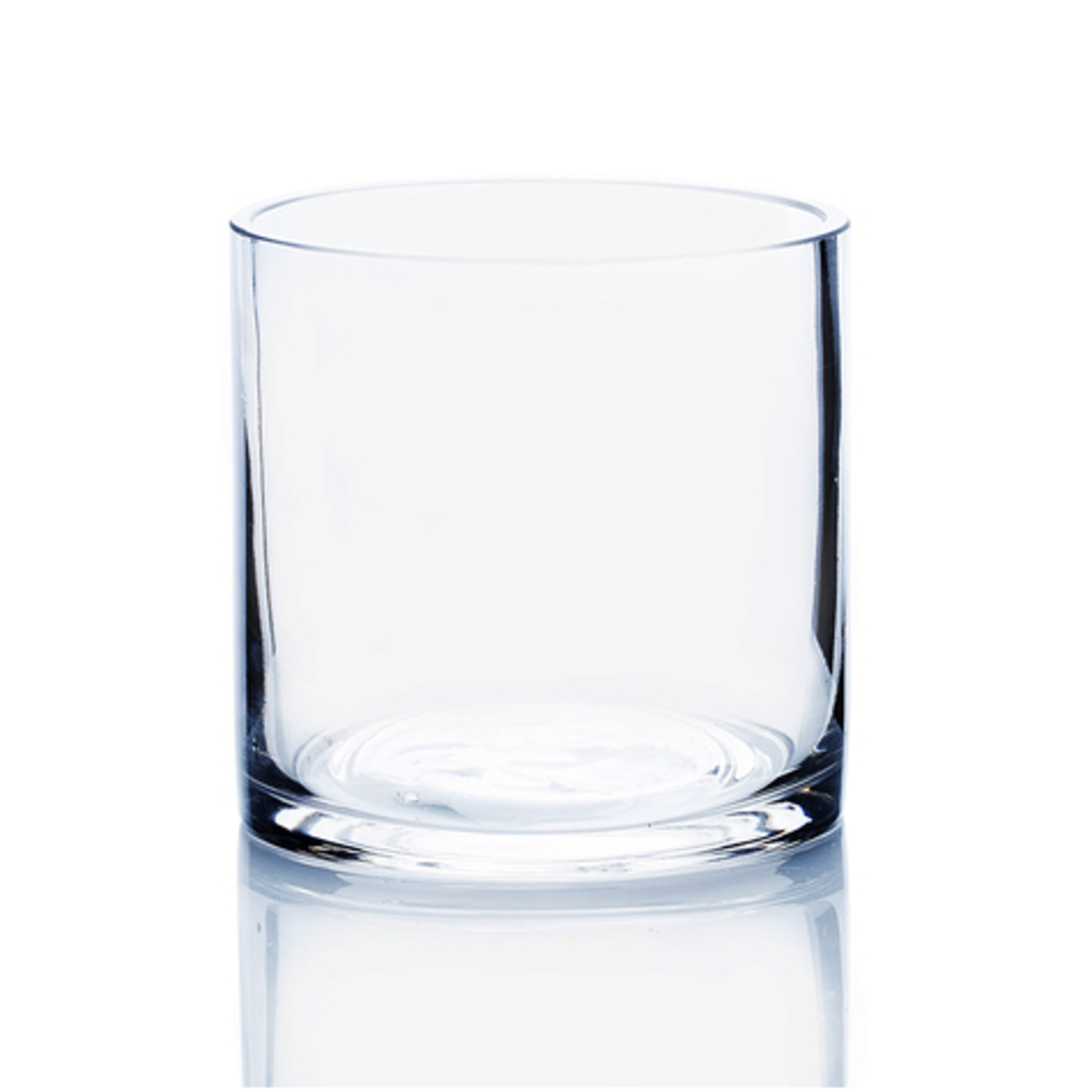 5"H X 5"D CLEAR GLASS CYLINDER VASE