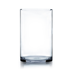 12"H X 6" CLEAR GLASS CYLINDER VASE