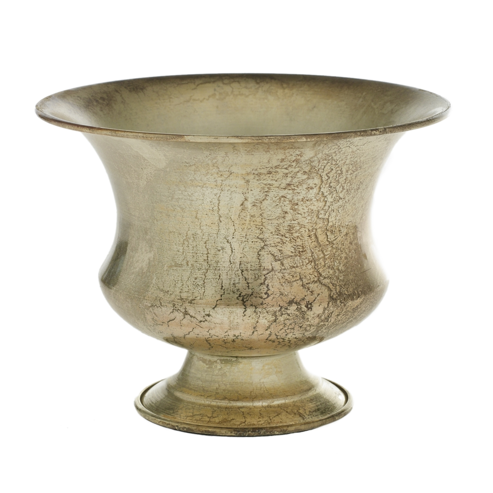 8.25"x 6.25”H CHAMPAGNE METAL SIDNEY URN (AD)