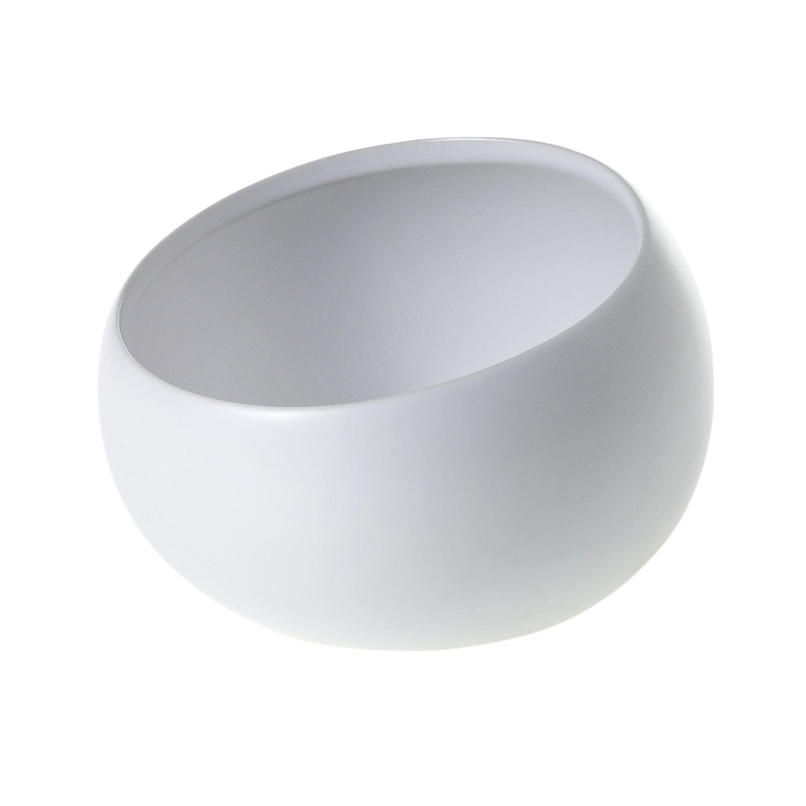 5.25"x 3.5”H WHITE Simply Collection ANGLED BOWL (AD)