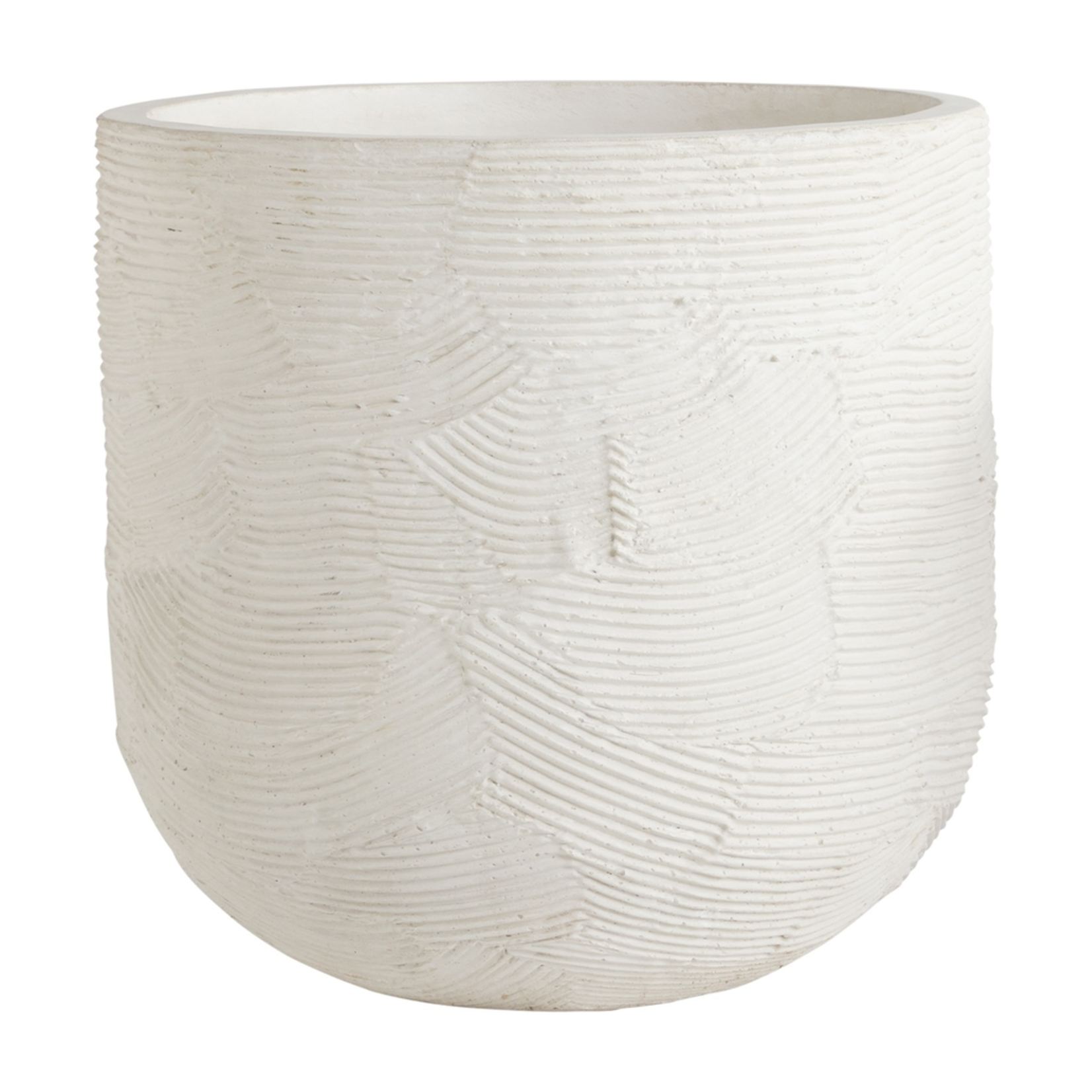 20”x19.75" GRETA POT WHITE PLANTER POT (AD)