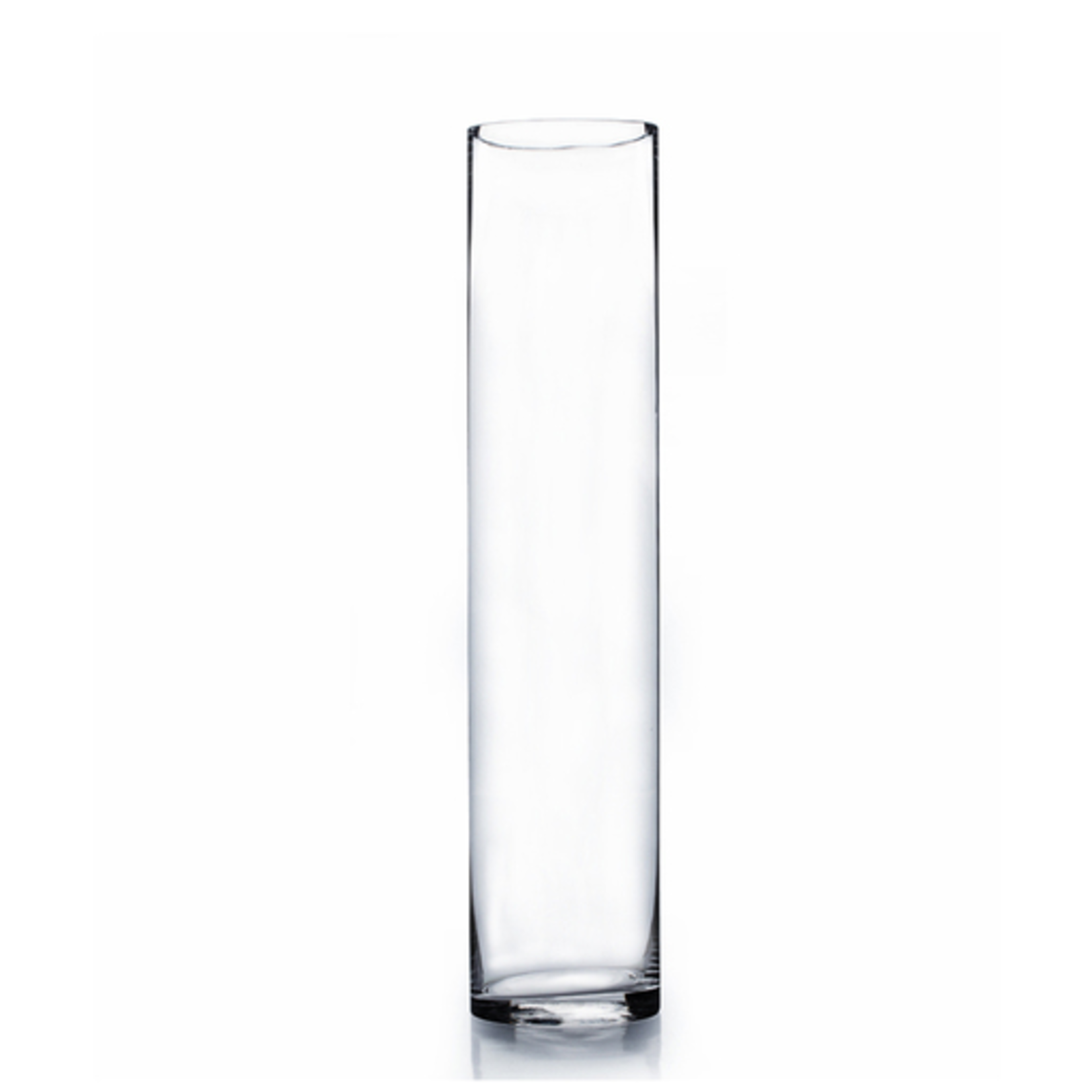 32"H X 4" CLEAR GLASS CYLINDER VASE