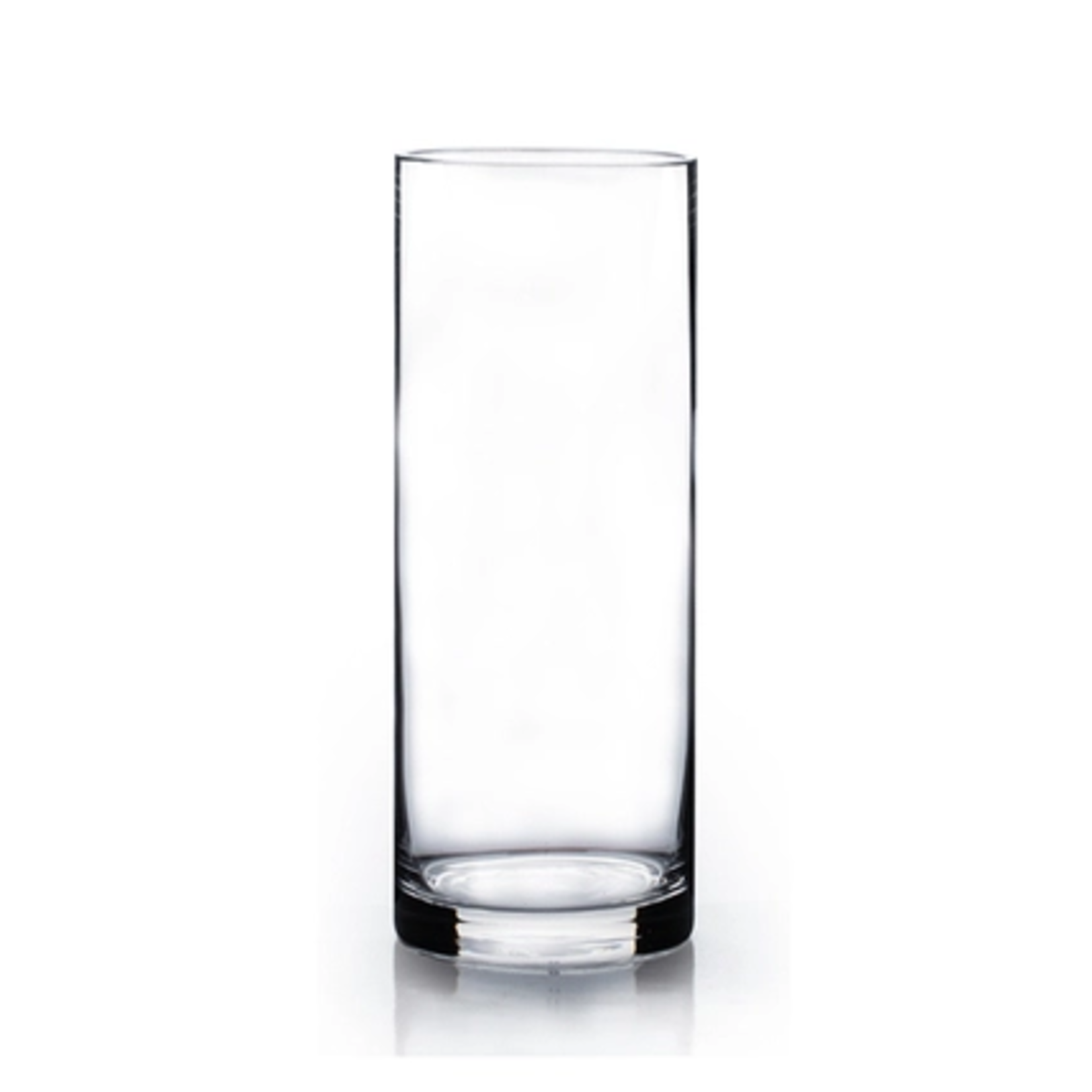 12"H X 5" CLEAR GLASS CYLINDER VASE