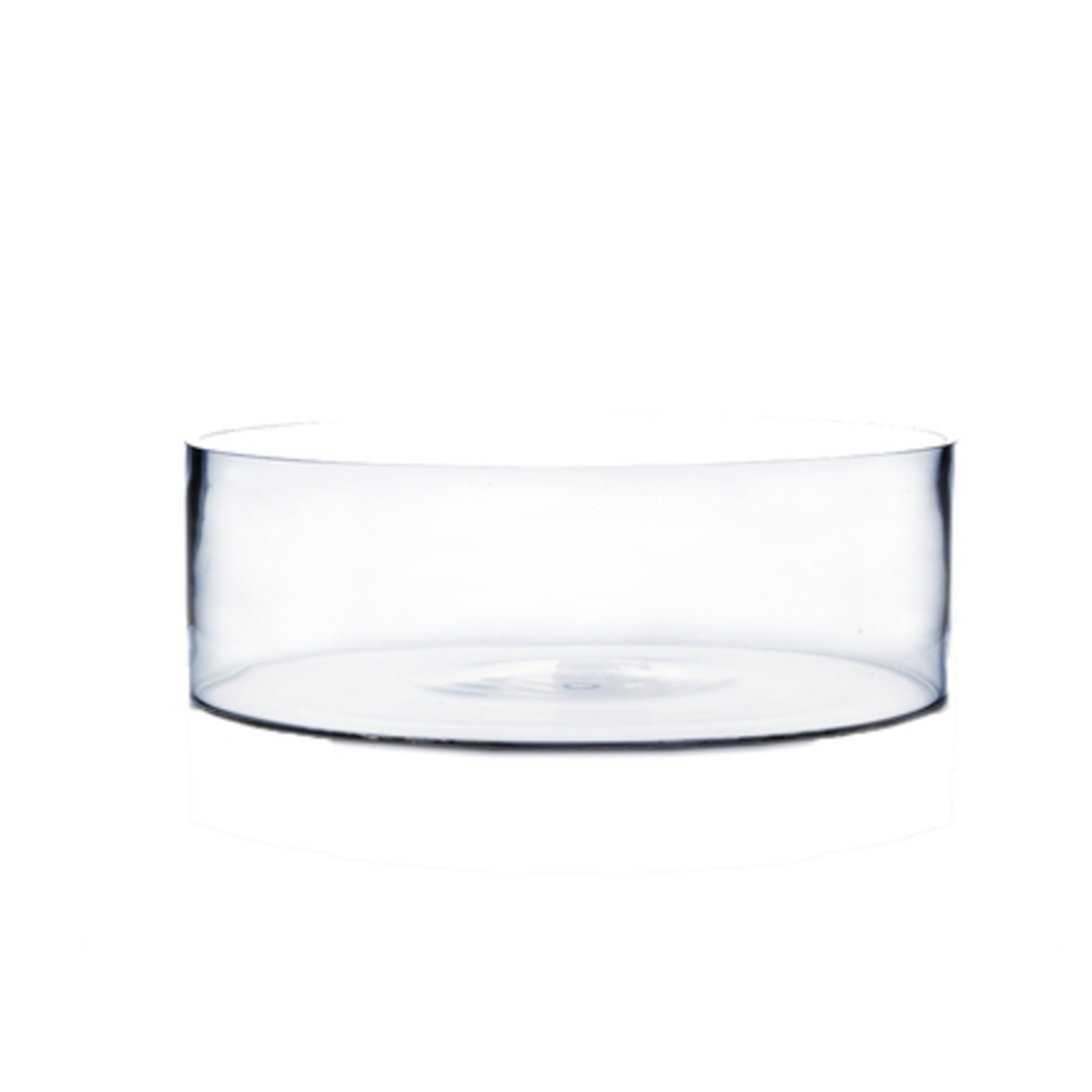 4"H X 12"D CLEAR GLASS LOW CYLINDER/DISH