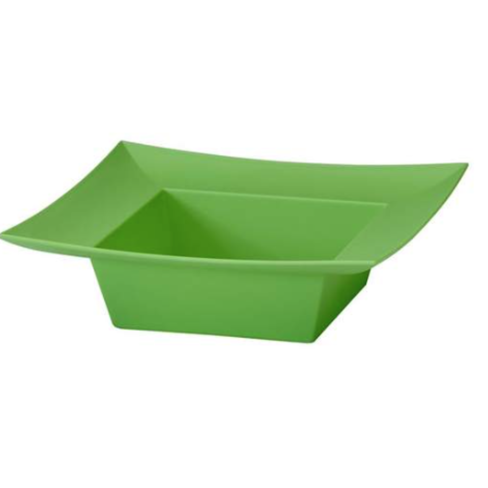 2"h x 5" x 5" inner pot Square Bowl - Apple Green