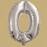 30% off was $1 now $0.70 each.  16” FOIL BALLOON “0”