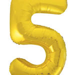 30% off was $1 now $0.70 each. GOLD  16” FOIL BALLOON “5”