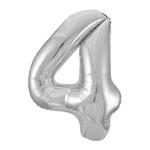 30% off was $1 now $0.70 each.  SILVER 16” FOIL BALLOON “4”