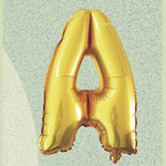 16’’ FOIL BALLOON GOLD “A”, 1 PC