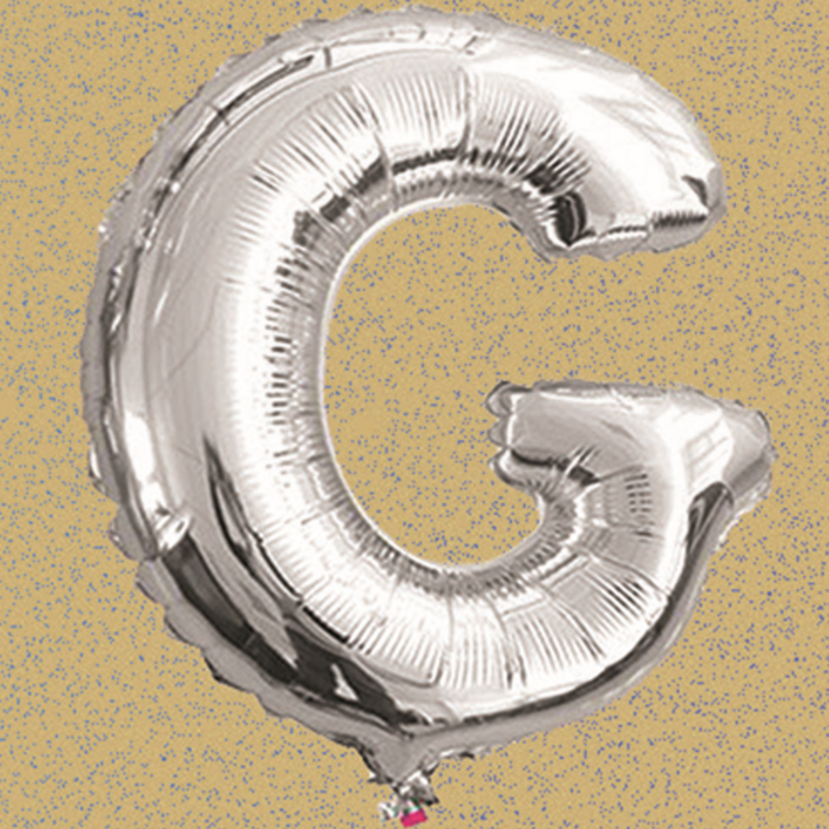 16" FOIL BALLOON “G” SILVER, 1 PC/PACK