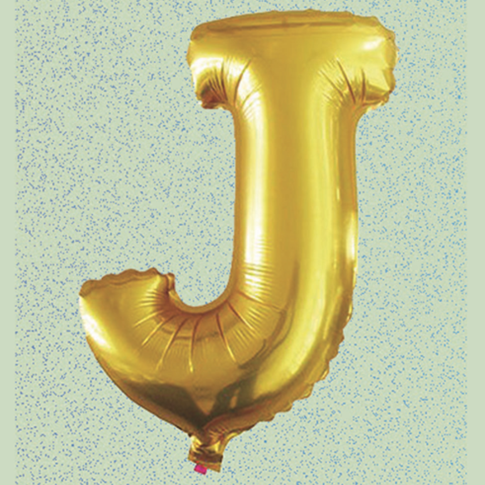 16" FOIL BALLOON “J” GOLD, 1 PC/PACK