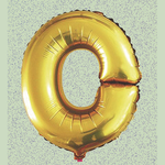 16" FOIL BALLOON “O” GOLD, 1 PC/PACK