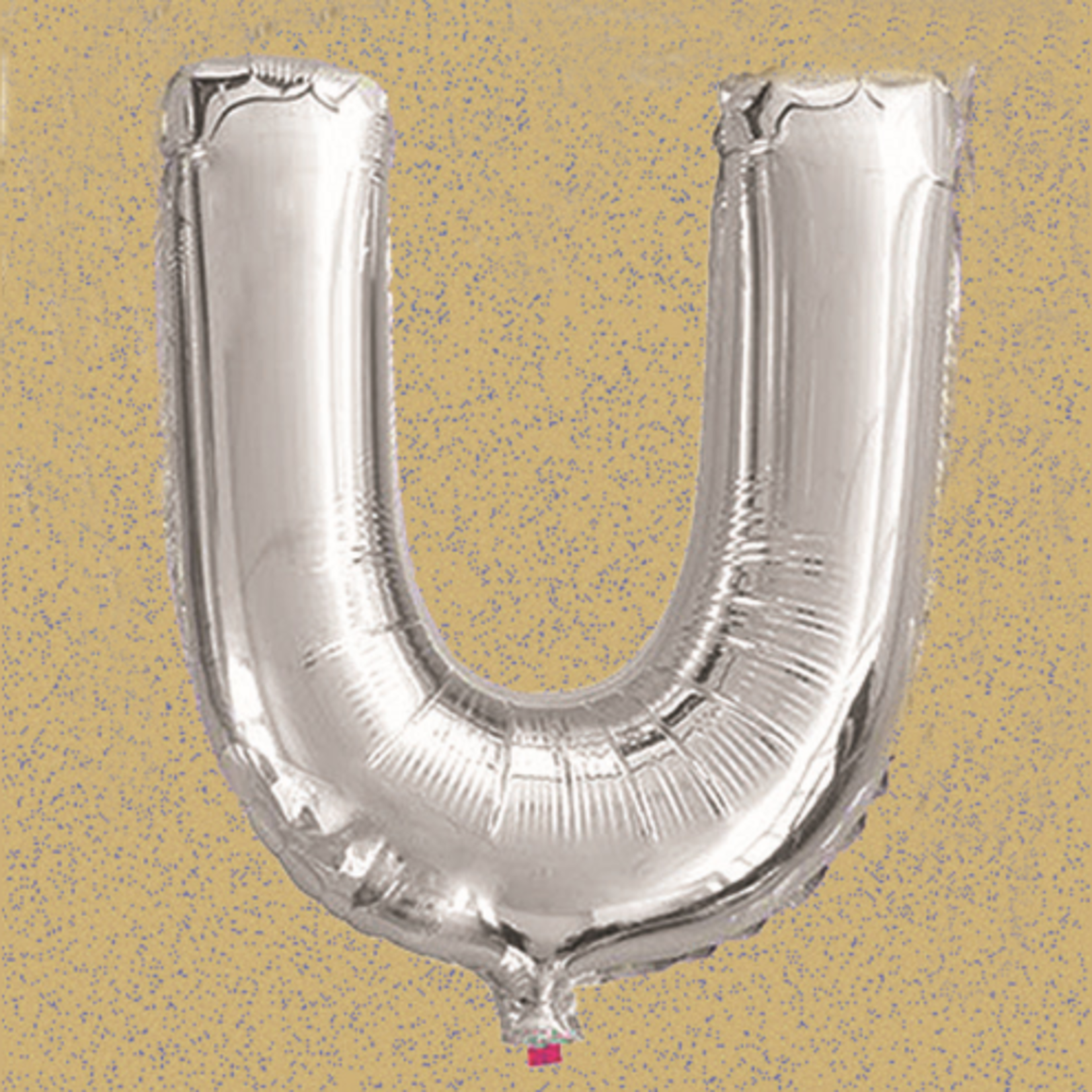 16’’ FOIL BALLOON, “U” SILVER, 1PC /PK