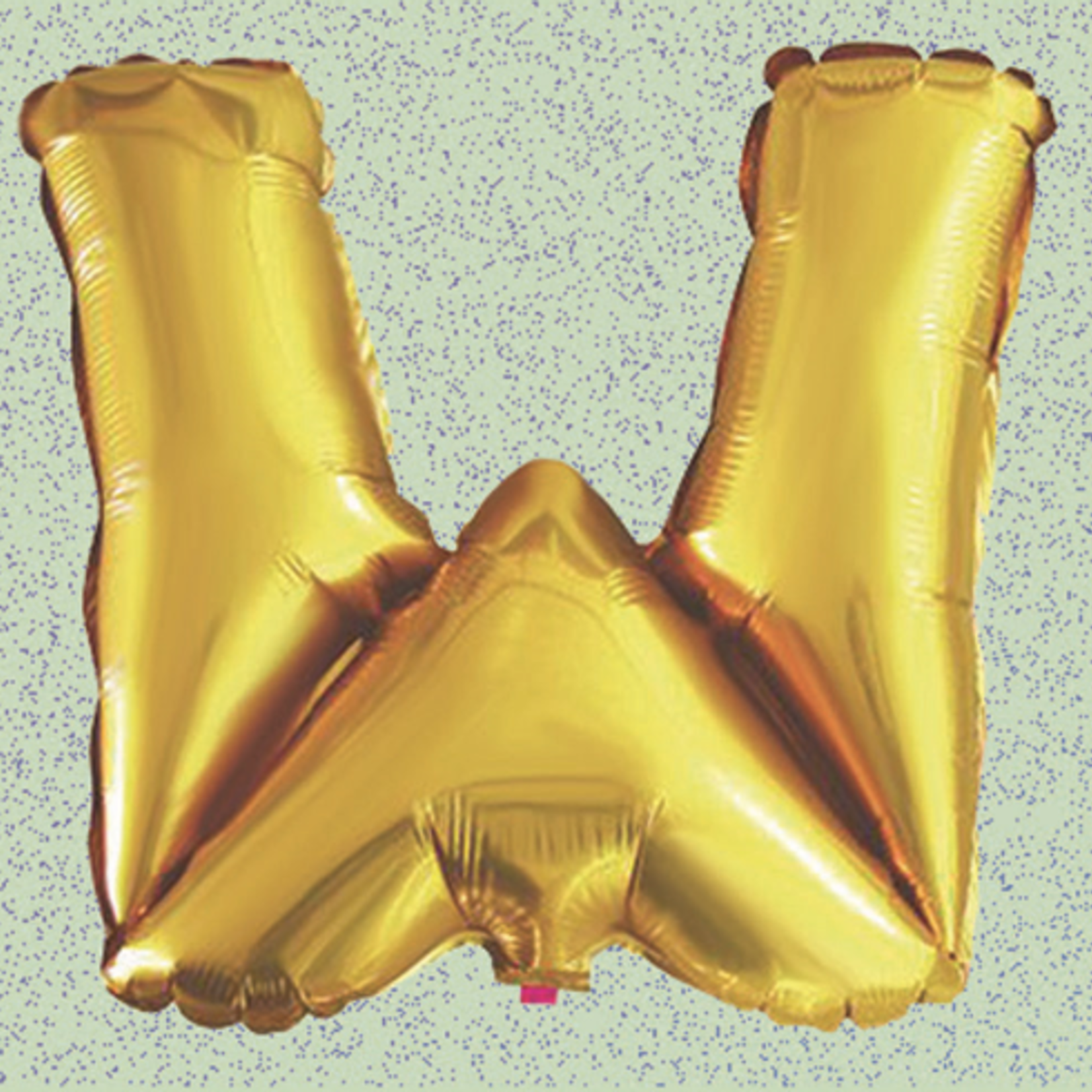 16’’ FOIL BALLOON, GOLD “W”, 1 PC