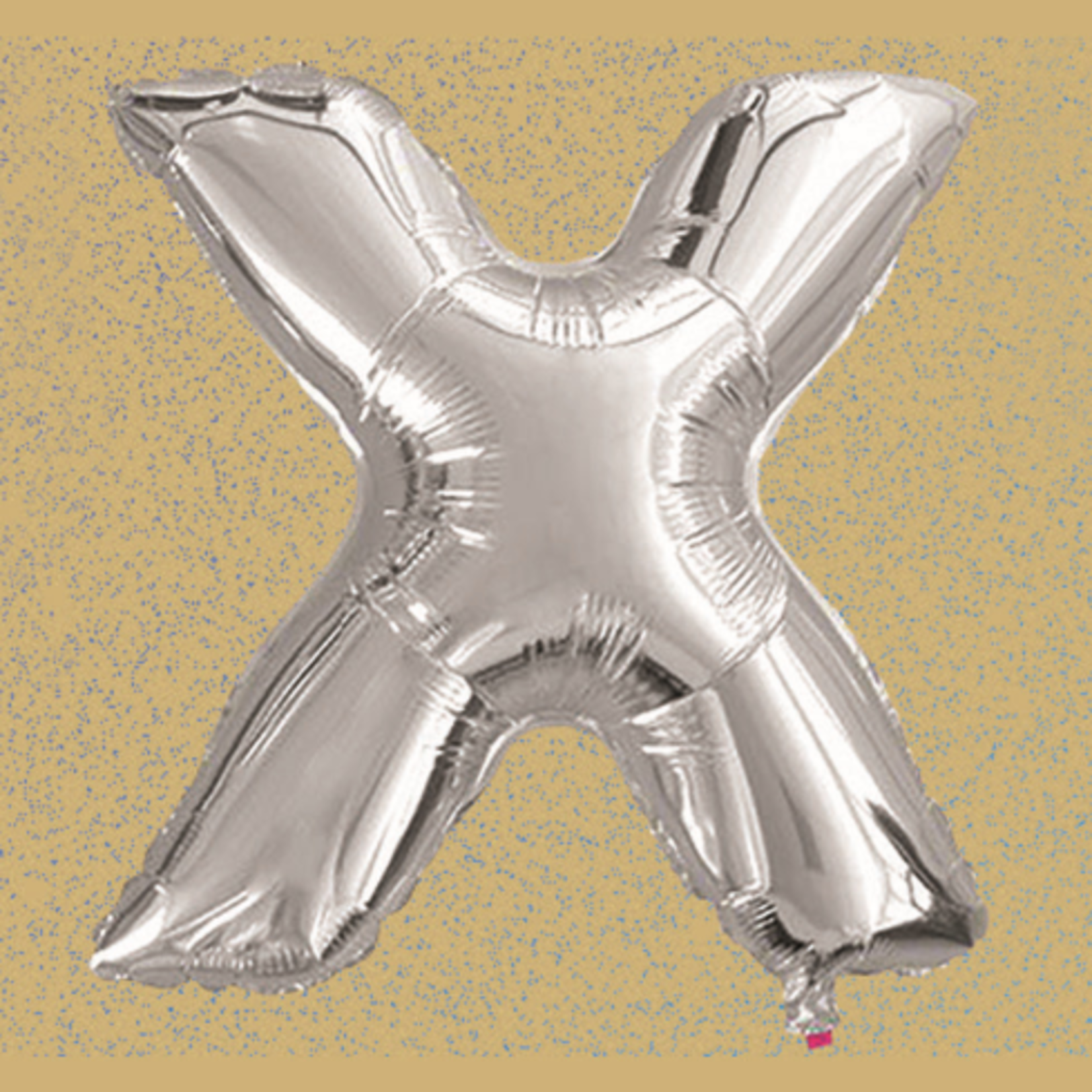 16’’ FOIL BALLOON, “X” SILVER , 1 PC