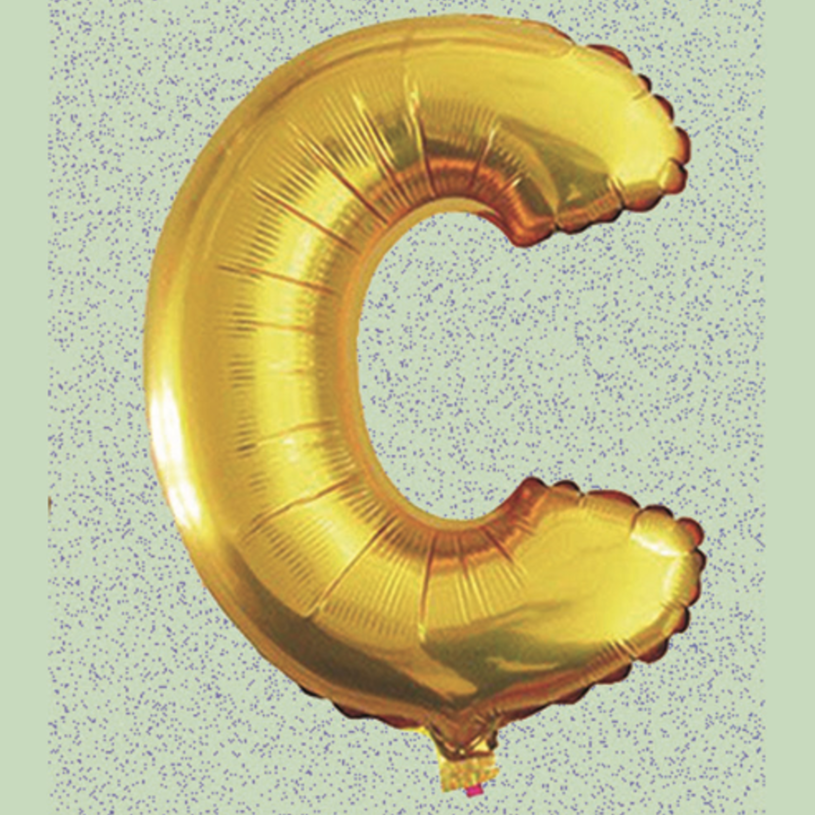 32" GOLD  FOIL BALLOON “C”reg $2.99