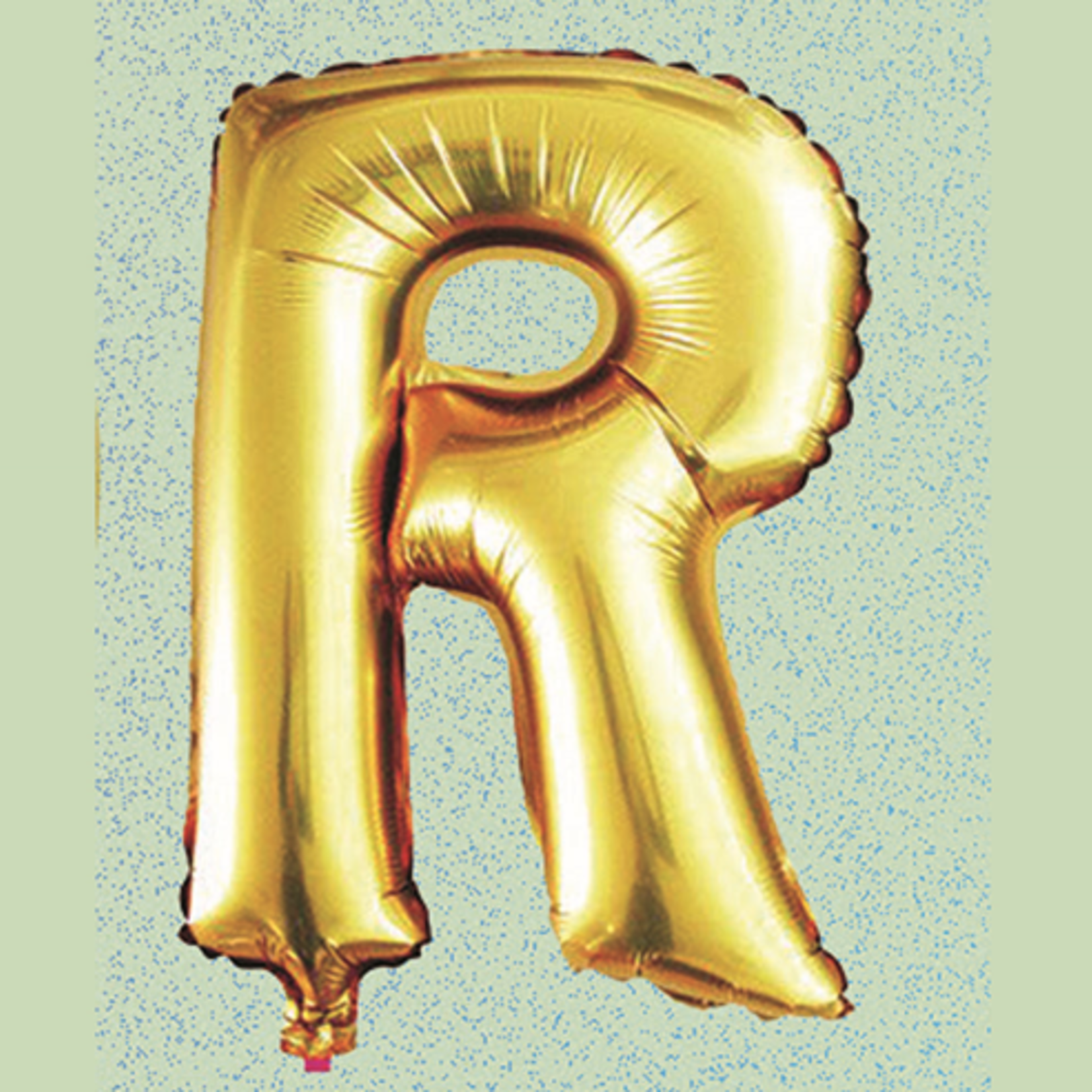 32" GOLD FOIL BALLOON “R“