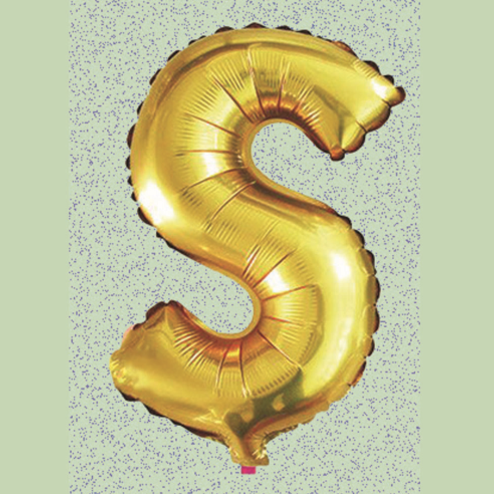 32" GOLD FOIL BALLOON “S“ reg $2.99