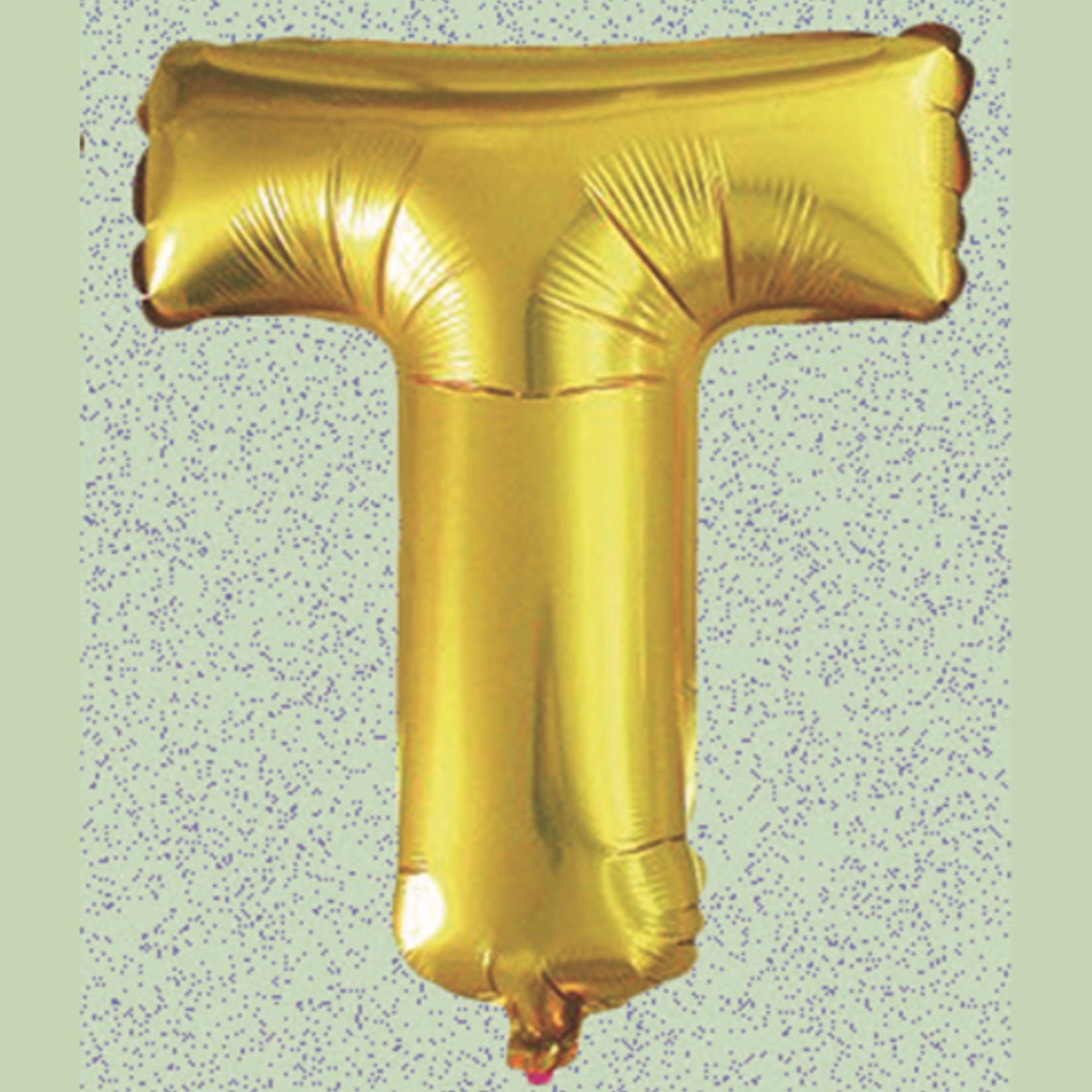 32" GOLD FOIL BALLOON “T“ reg $2.99