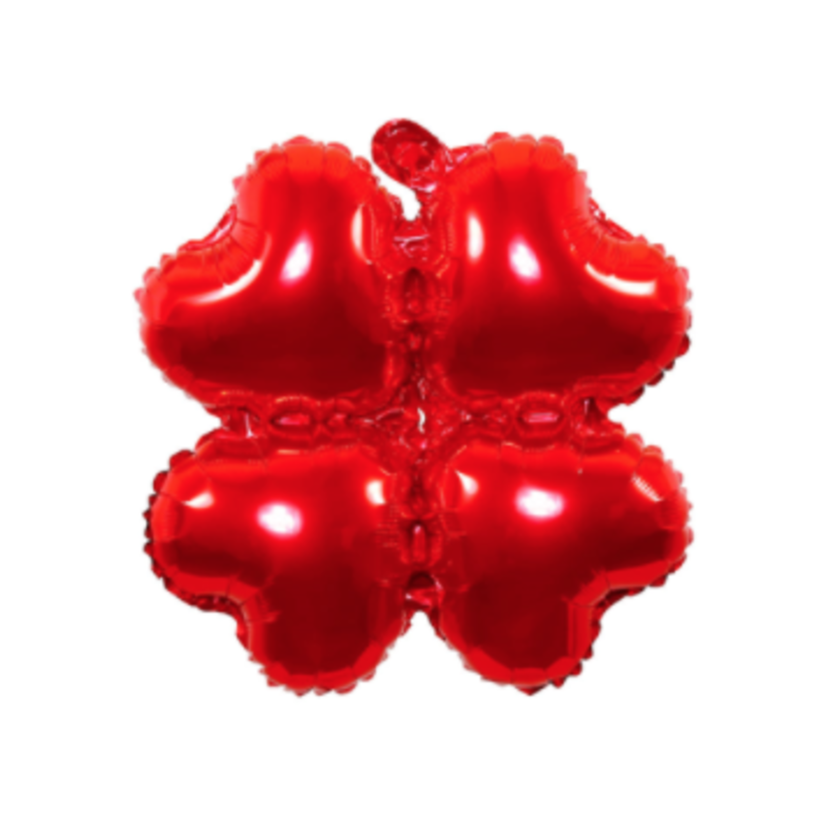 18’’ RED CLOVER SHAPE BALLOONS, 25 PCS