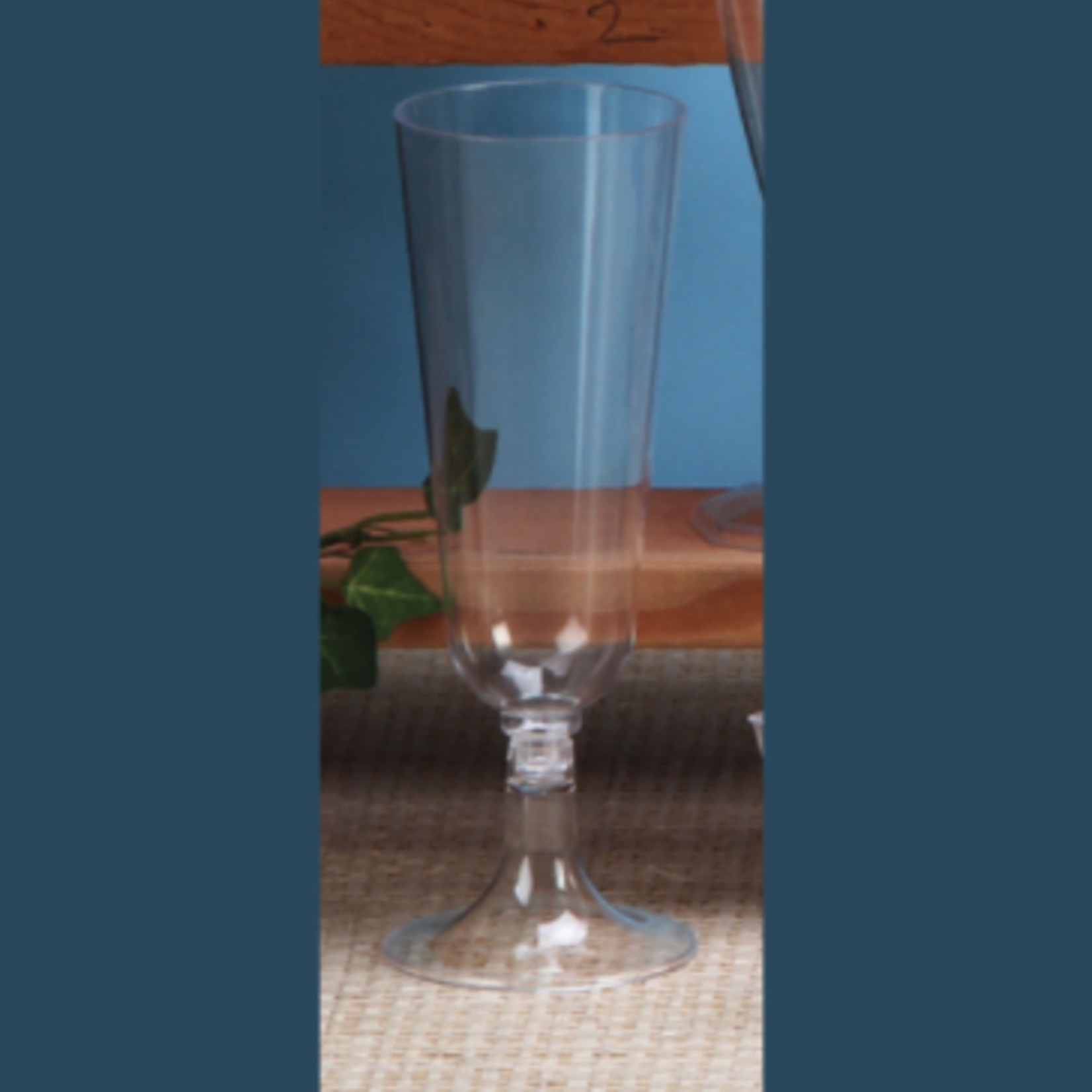 6.25" PLASTIC CHAMPAGNE GLASS,