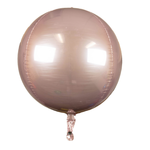 8'' ORB SPHERE FOIL BALLOON-ROSE GOLD