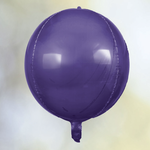 16'' SPHERE ORB FOIL BALLOON-PURPLE