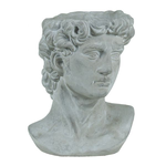 WHITE WASH CEMENT ALEXANDER STONE HEAD 9’’H X 7" X 6" (4.25" OPENING)