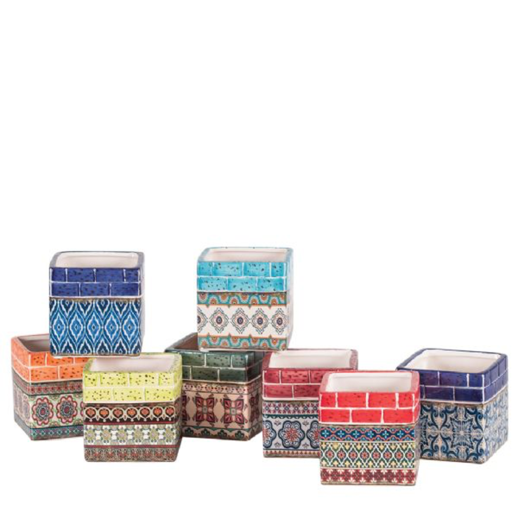 40% off was $7 now $4.19. 4" x 4" SQUARE BARCELONA POTTERY