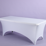 6’ REC SPANDEX TABLE COVER 72"L X 30"W X 29"H