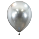 12’’ SILVER CHROME BALLOON, 50 PCS