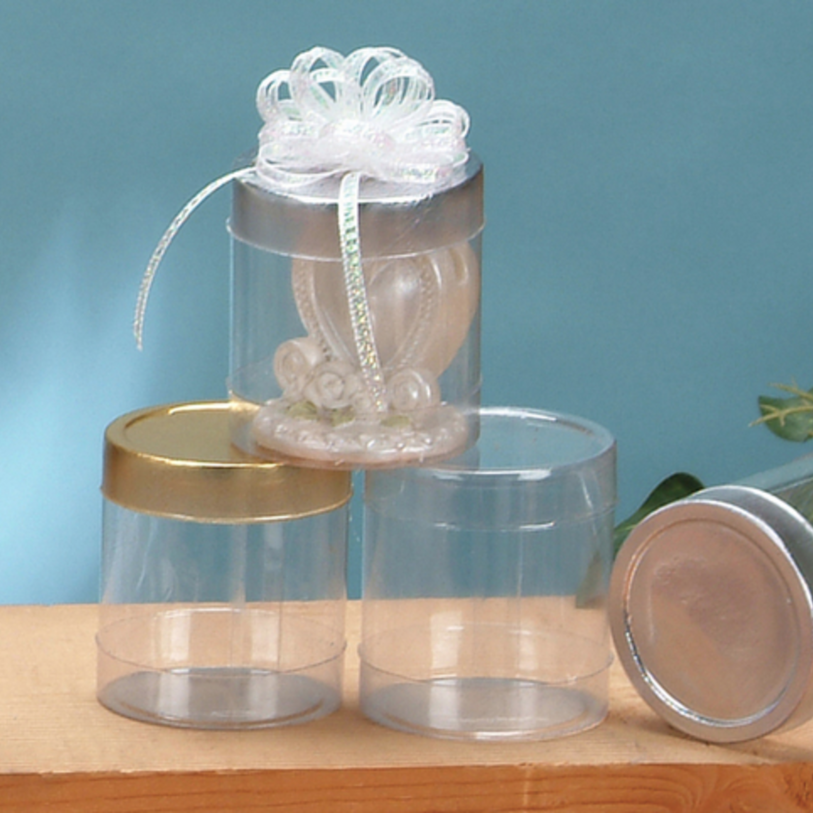 Transparent Plastic Cylindrical Container, For Food Storage