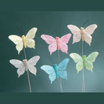 3in. FEATHER BUTTERFLIES, 12pk