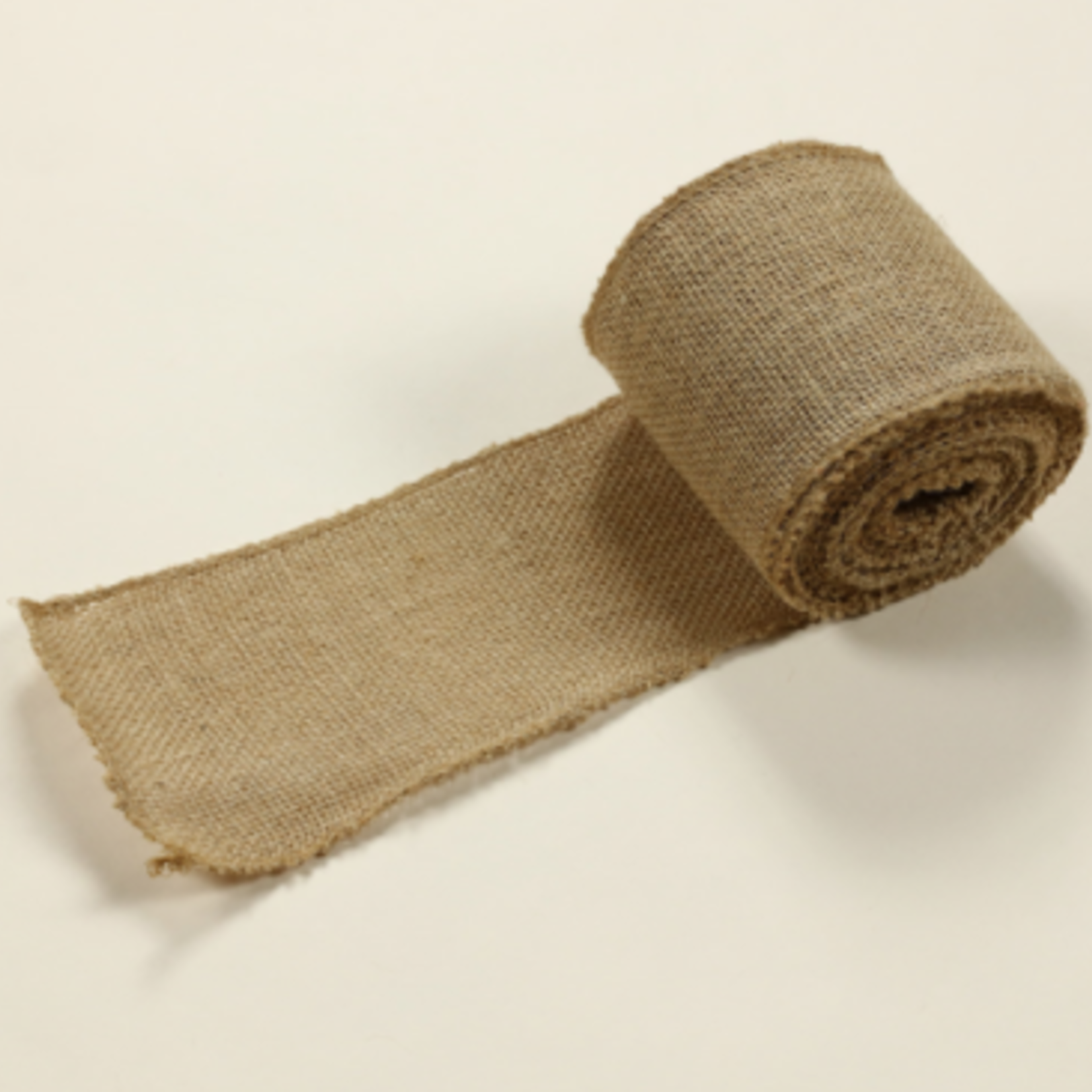 4’’ X 10YDS BURLAP RIBBON