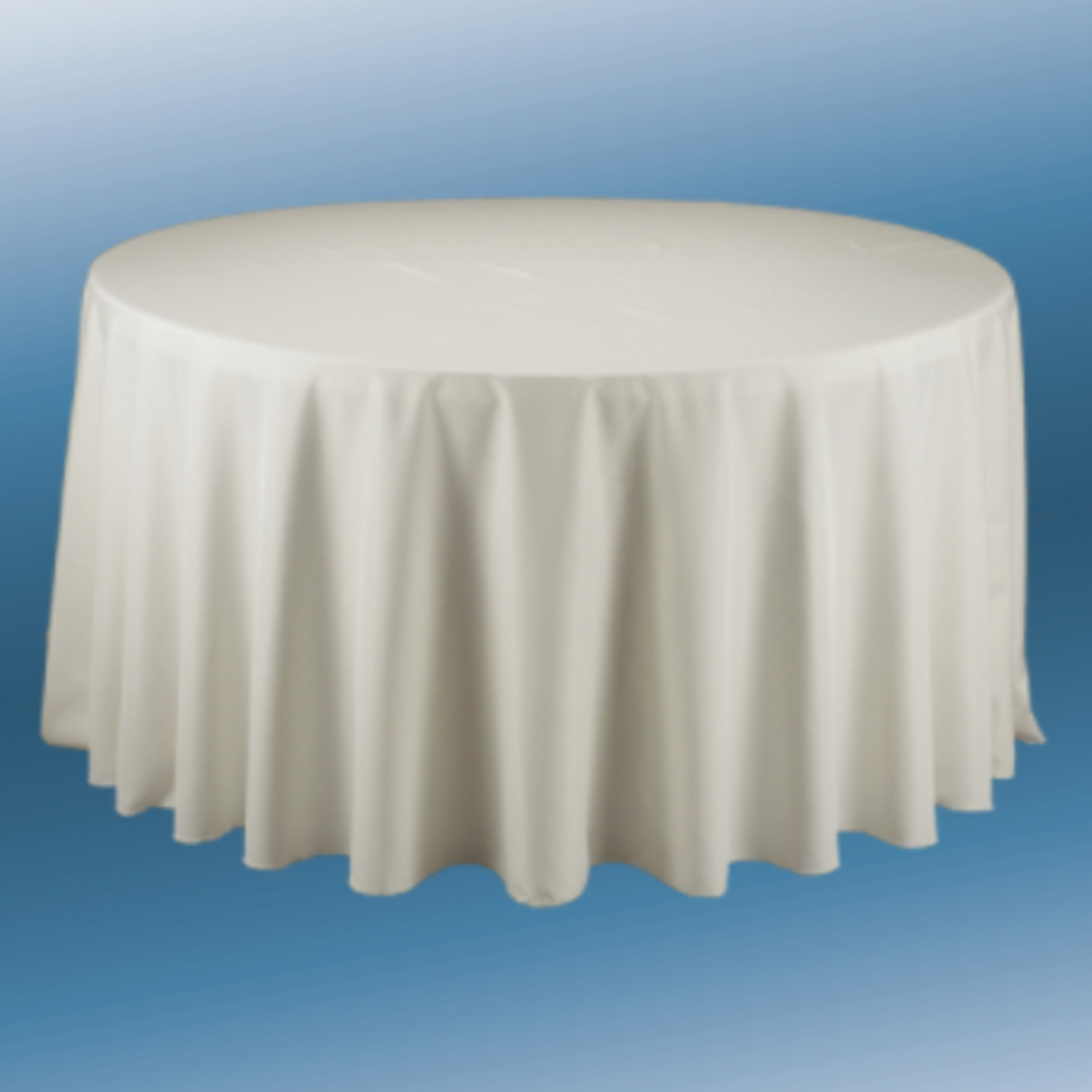 120’’ ROUND POLYESTER TABLECLOTH IVORY ND