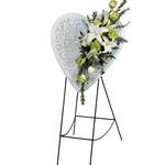 22" H x 24.25" WHITE HEART EASEL