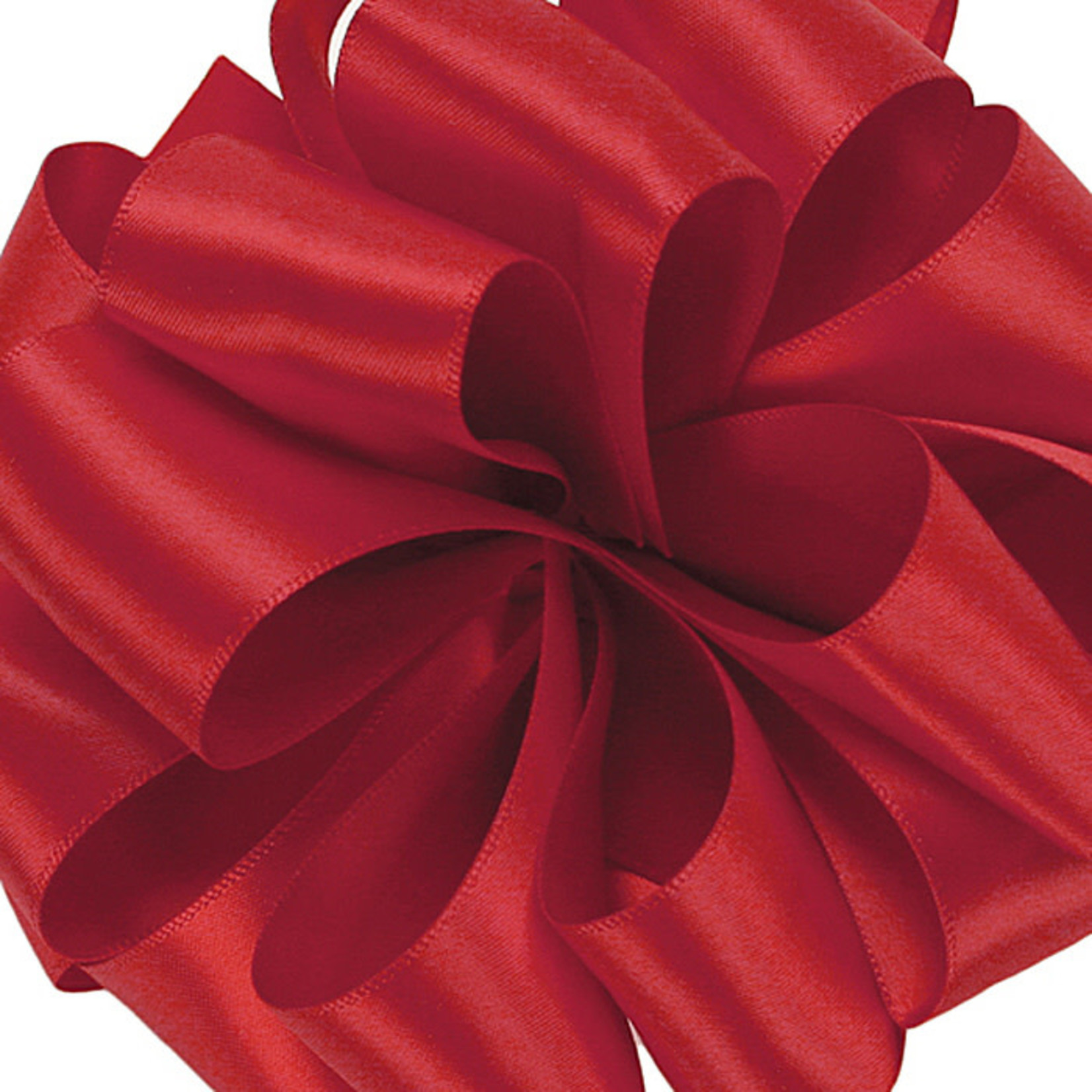 #9, 50 YD DOUBLE FACE SATIN RED RIBBON