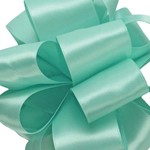 #9, 50 YD DOUBLE FACE SATIN RIBBON, AQUA