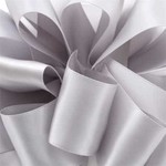 #9, 50 YD DOUBLE FACE SATIN RIBBON “SHELL GREY”