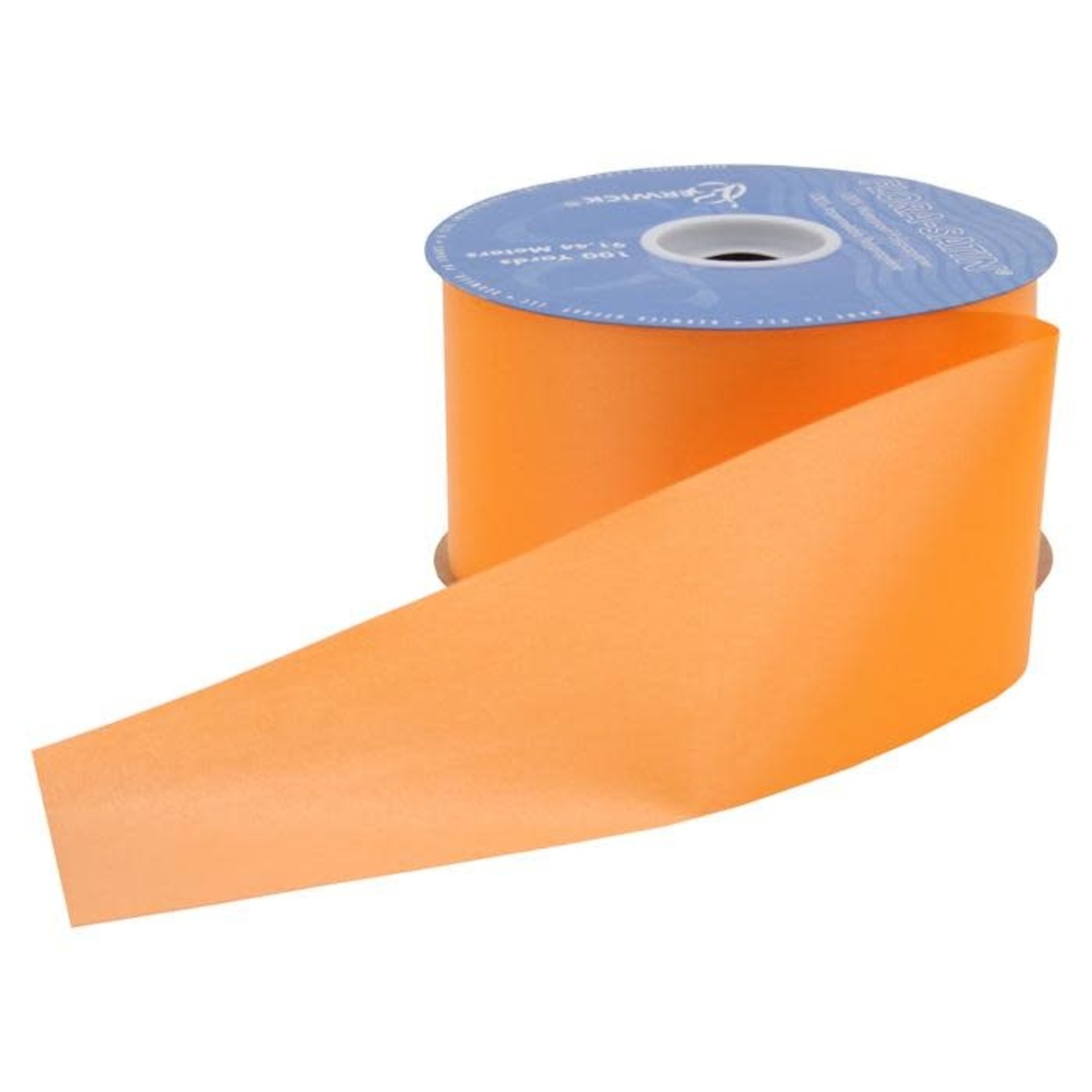 #9 Orange Satin Acetate Ribbon (100 Yards)