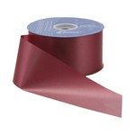 1.5" FLORAL SATIN RIBBON  #9 100 YD BURGUNDY