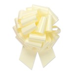 2.5" Perfect Bow White #40 EGGSHEL, 2.5" ribbon width, 8"d bow size, 20 total loops