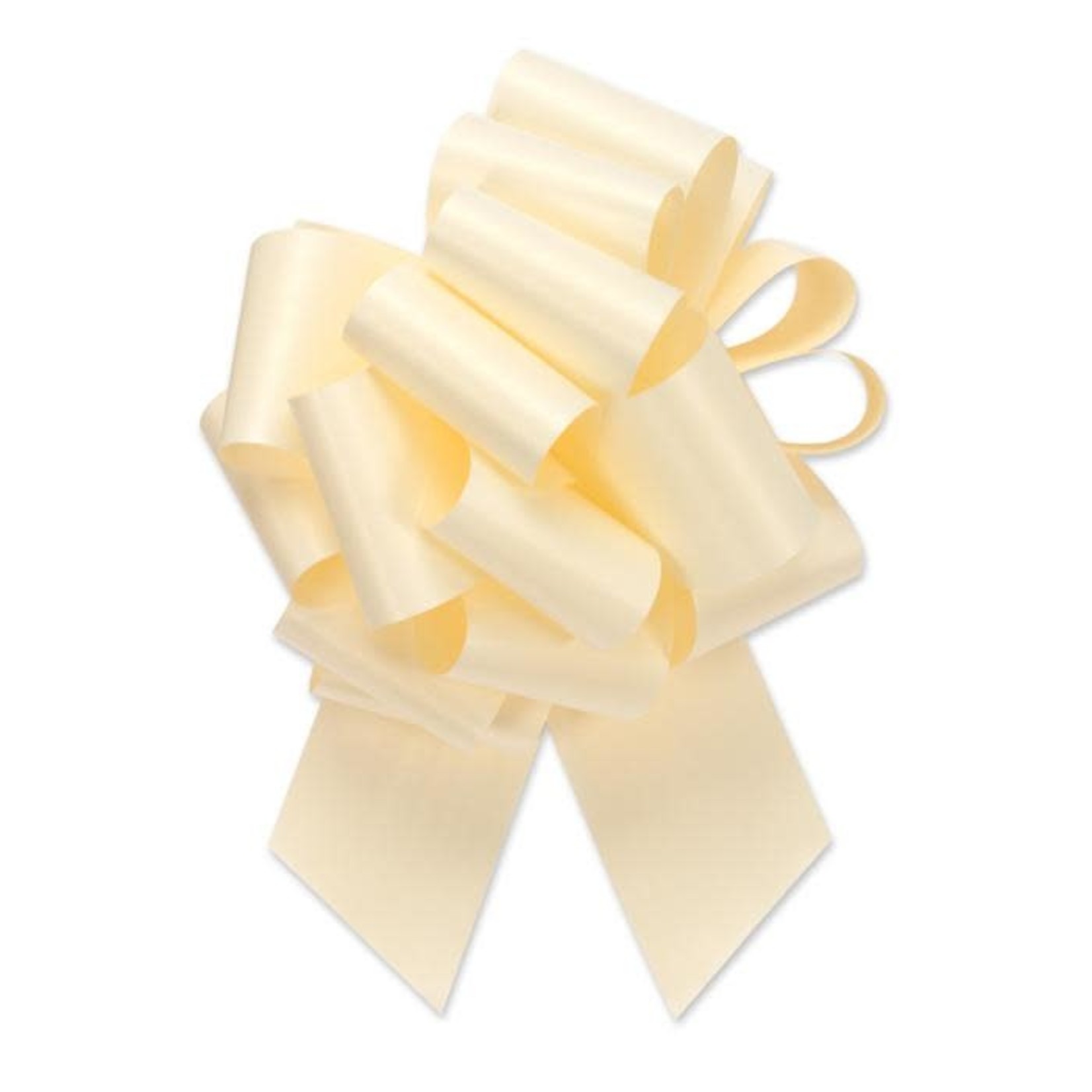 2.5" Perfect Bow #40 IVORY, 2.5" ribbon width, 8"d bow size, 20 total loops