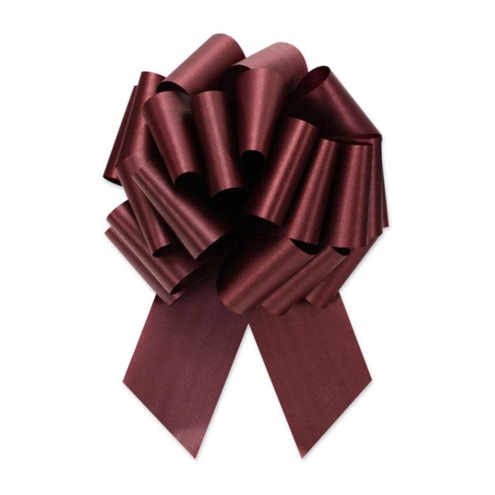 2.5" Perfect Bow White #40 BURGUNDY, 2.5" ribbon width, 8"d bow size, 20 total loops