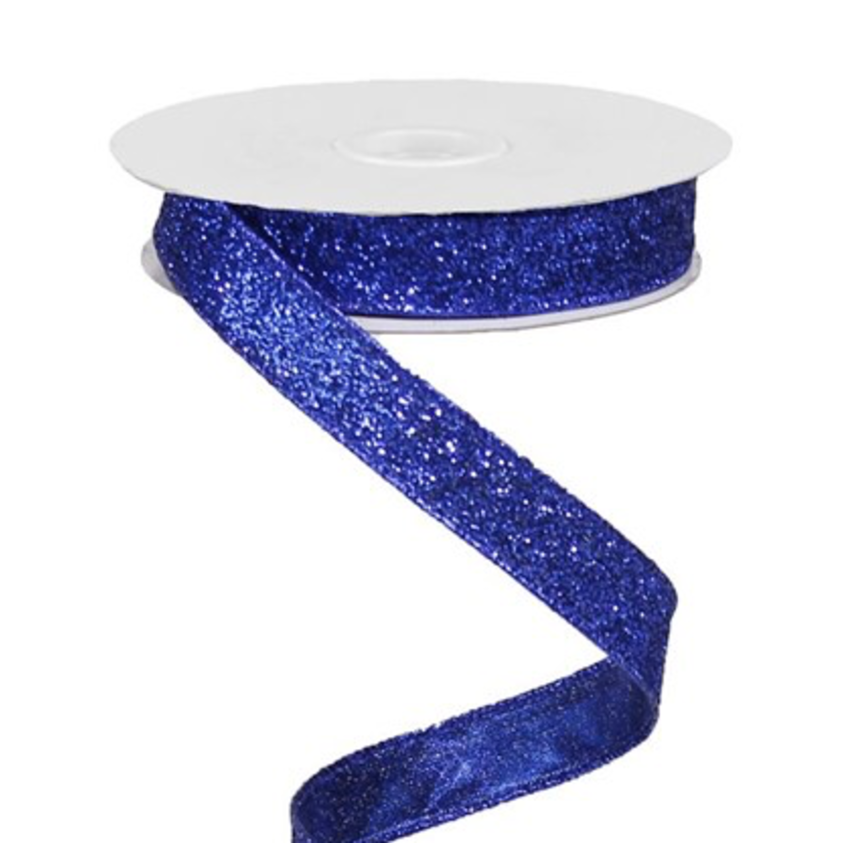 5/8’’ X 10 YDS ROYAL BLUE METALLIC GLITTER